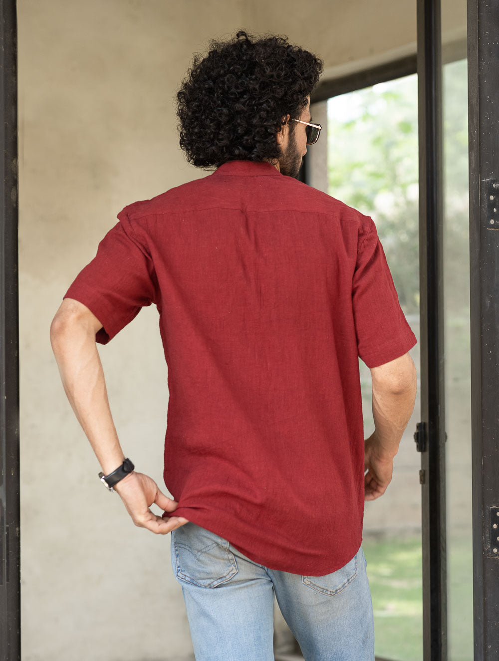 Organic Kala Cotton Shirt - Summer Wine