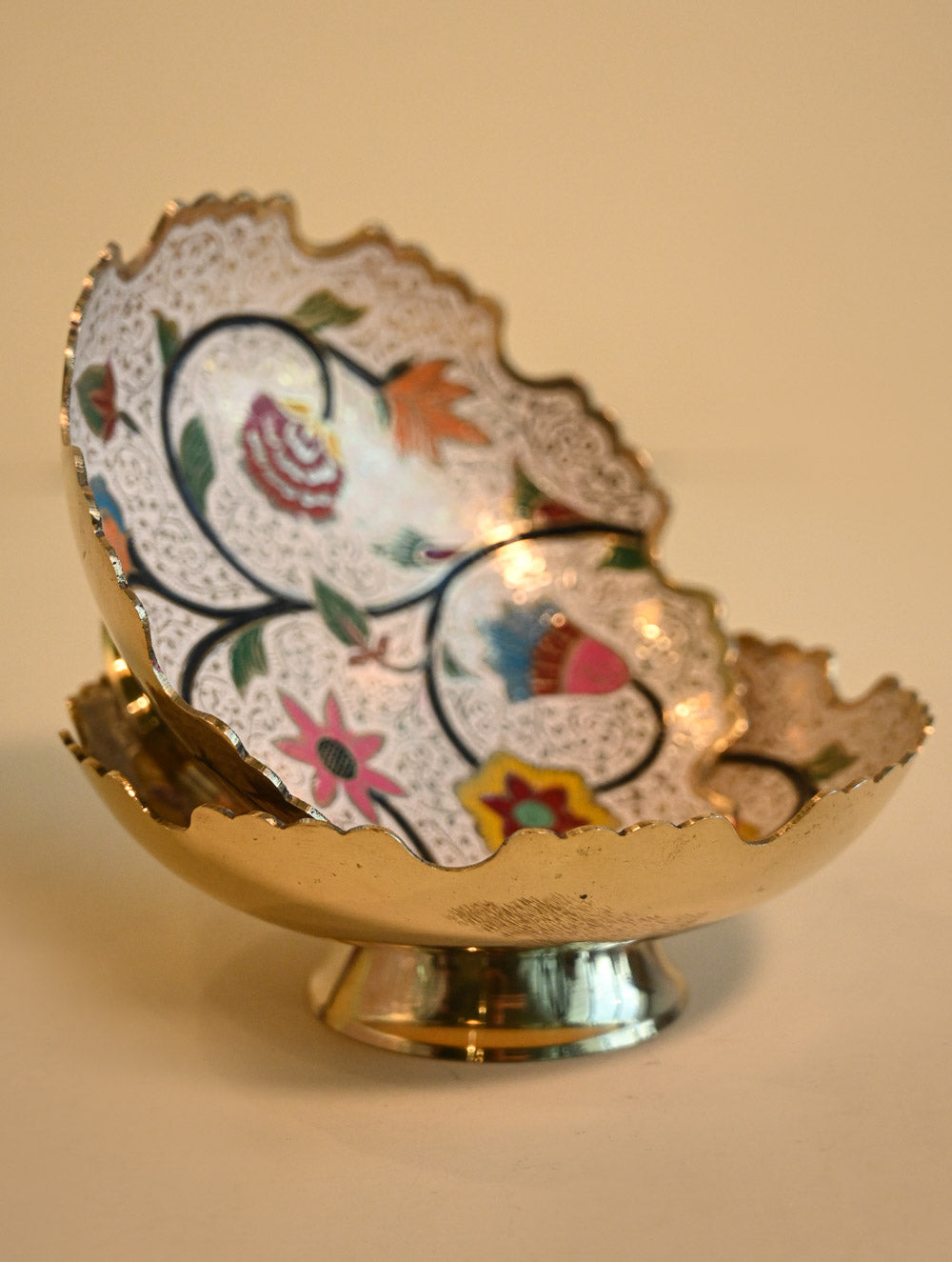 Brass Engraved Bowls - Gulnaar Brass (Set of 2)