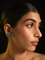 Pure Silver Traditional Maharashtrian Earrings - Akarshini