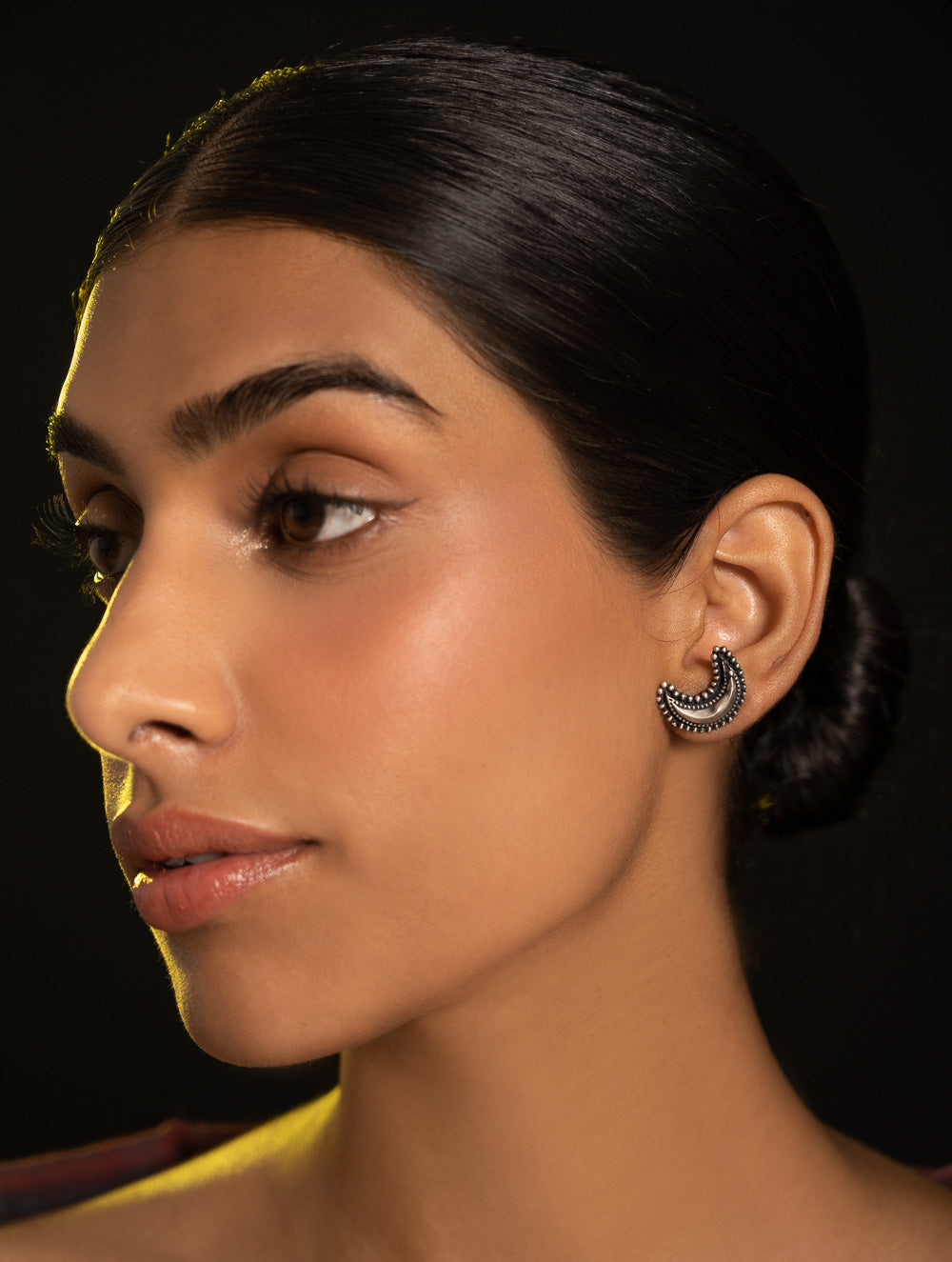 Pure Silver Traditional Maharashtrian Earrings - Ardhachand