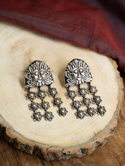 Pure Silver Traditional Maharashtrian Earrings - Bakuli