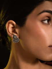 Pure Silver Traditional Maharashtrian Earrings - Chandra-Tilak