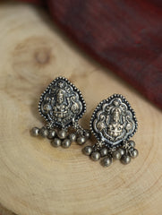 Pure Silver Traditional Maharashtrian Earrings - Devyani Studs