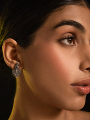 Pure Silver Traditional Maharashtrian Earrings - Kusum Laxmi