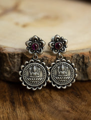 Pure Silver Traditional Maharashtrian Earrings - Kusum Laxmi
