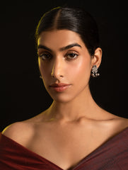 Pure Silver Traditional Maharashtrian Earrings - Leher Studs