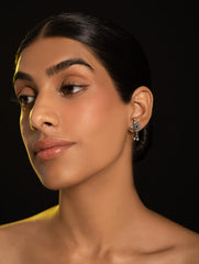 Pure Silver Traditional Maharashtrian Earrings - Tarakini Studs