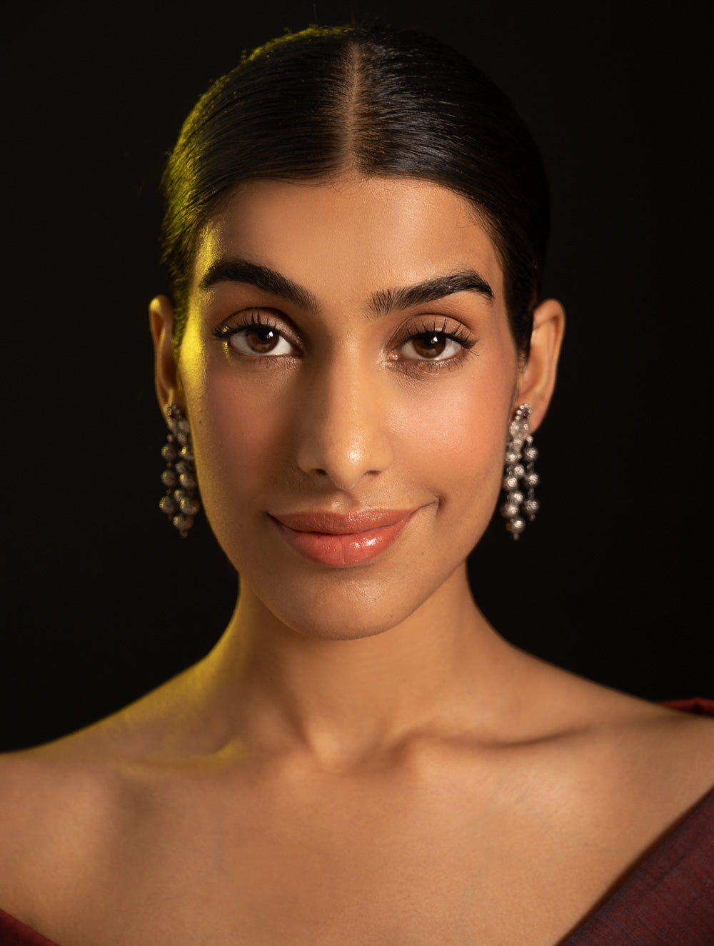 Pure Silver Traditional Maharashtrian Earrings - Tri-AshtaPaillumani