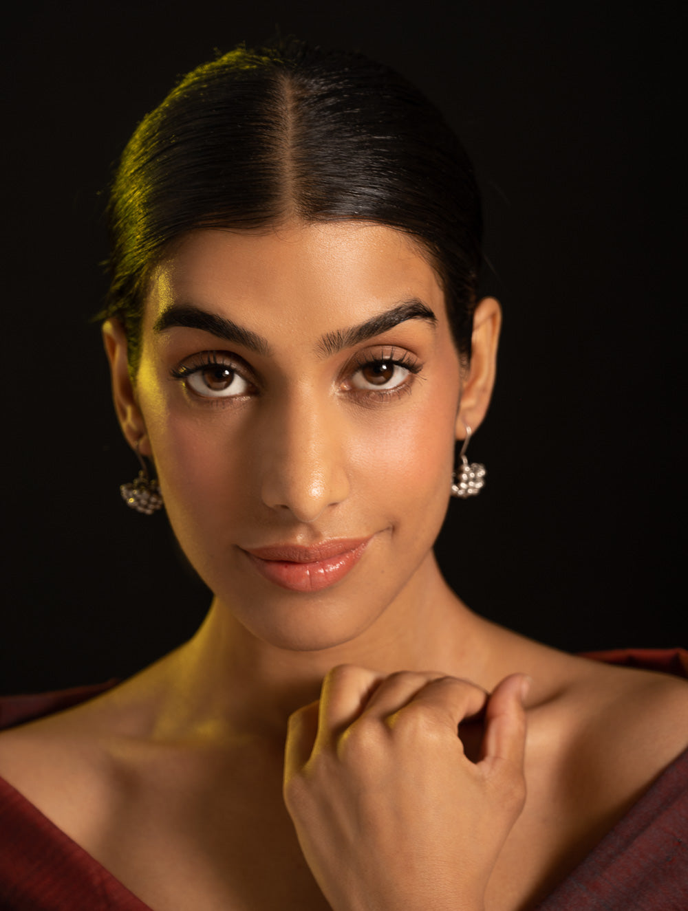 Pure Silver Traditional Maharashtrian Earrings - Vali