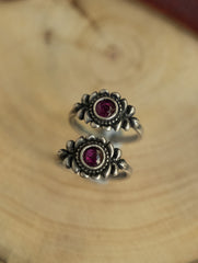 Pure Silver Traditional Maharashtrian Toe Rings - Padmaja (Set of 2)