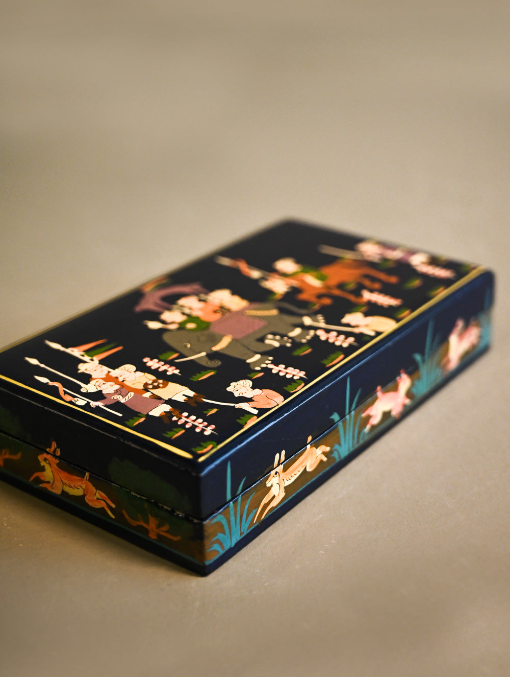 The Shahi Collection. Exclusive, Fine Kashmiri Art Decorative Box - Royal Tales