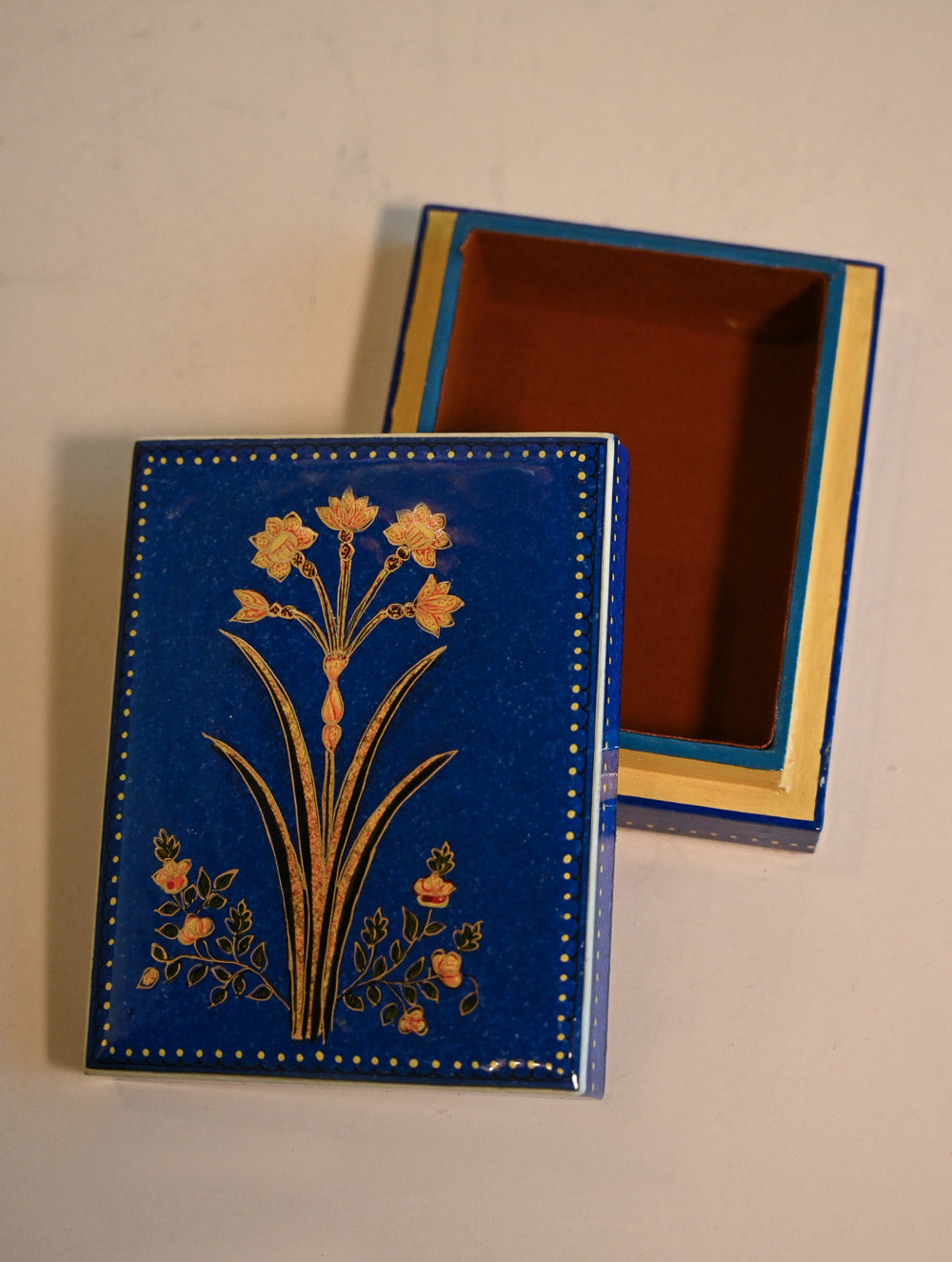 The Shahi Collection. Exclusive, Fine Kashmiri Art Utility Box - Nazm