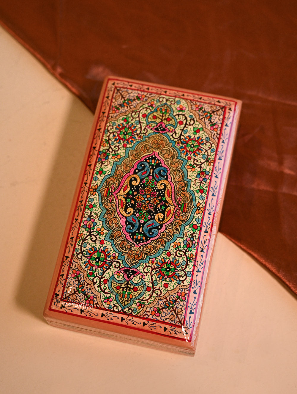 The Shahi Collection. Exclusive, Fine Kashmiri Art Utility Boxes - Nureh (Large)