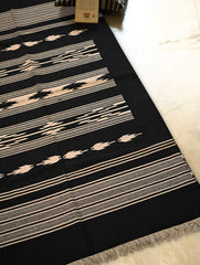 Handwoven Premium Cotton Warangal Dhurrie - Ramappa Jaali (L 5 ft x W 3 ft)