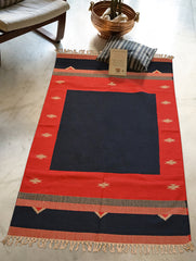 Handwoven Premium Cotton Warangal Dhurrie - Kirti Toran (L 5 ft x W 3 ft)