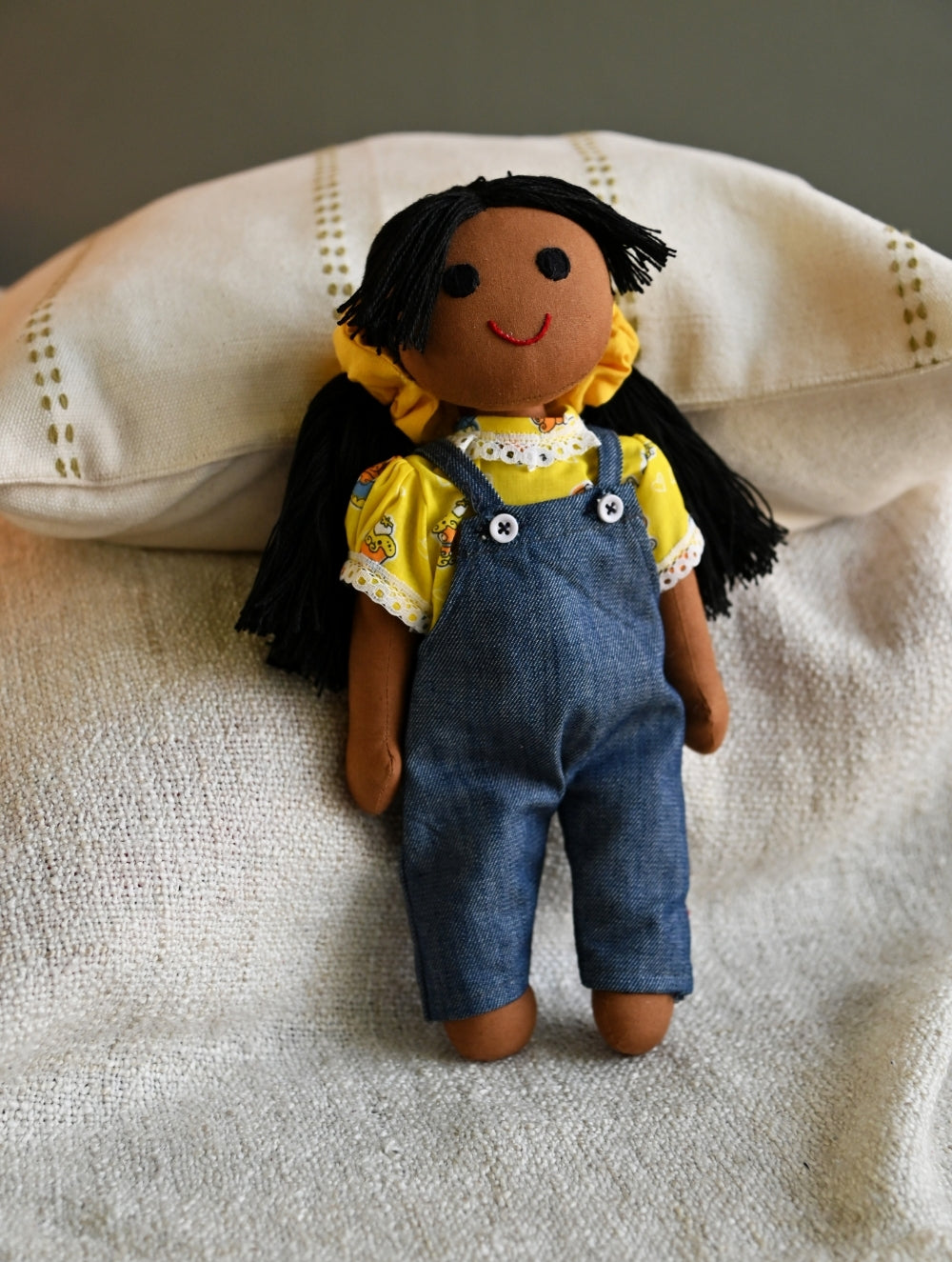 Artisan Handcrafted Fabric Kannama Doll - Meenu