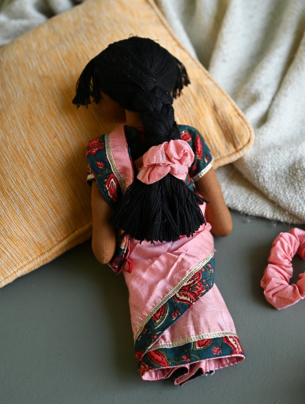 Artisan Handcrafted Fabric Kannama Doll - Leela
