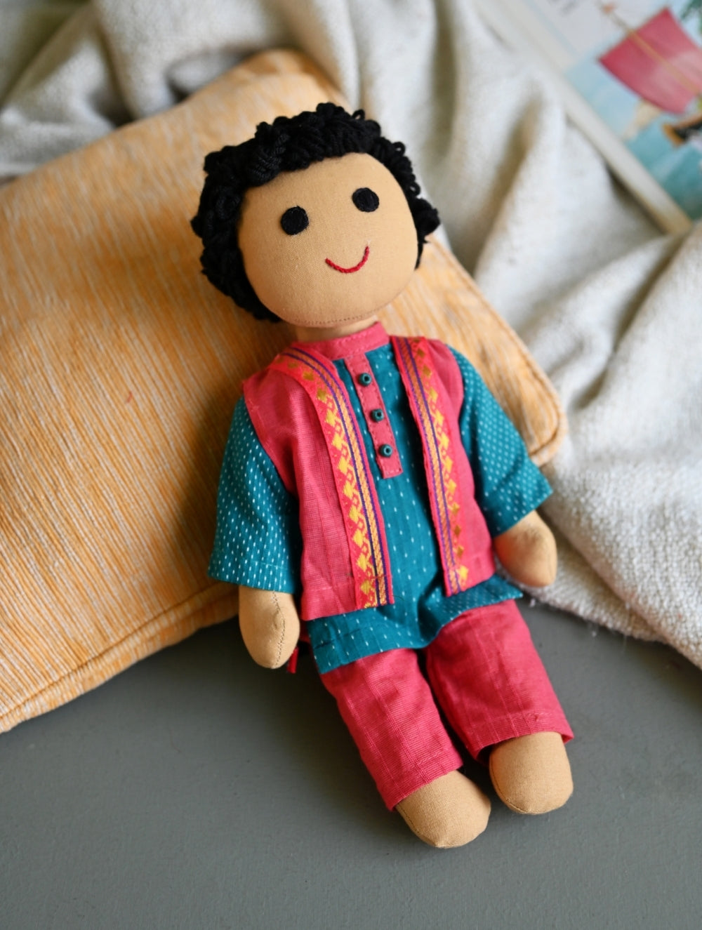 Artisan Handcrafted Fabric Kannama Doll - Veer