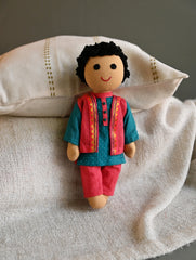 Artisan Handcrafted Fabric Kannama Doll - Veer