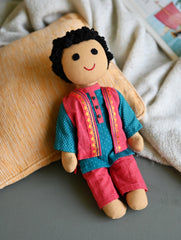 Artisan Handcrafted Fabric Kannama Doll - Veer