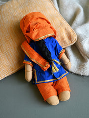 Artisan Handcrafted Fabric Kannama Doll - Jasleen