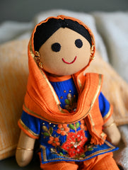 Artisan Handcrafted Fabric Kannama Doll - Jasleen