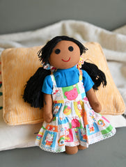 Artisan Handcrafted Fabric Kannama Doll - Diya