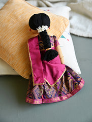 Artisan Handcrafted Fabric Kannama Doll - Veda