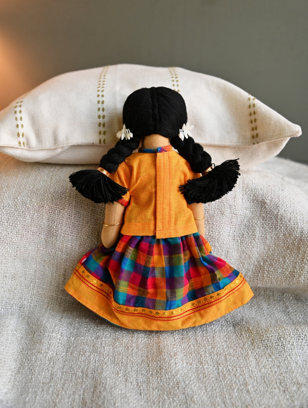 Artisan Handcrafted Fabric Kannama Doll - Kanmani