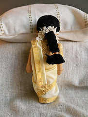 Artisan Handcrafted Fabric Kannama Doll - Omana Kutty