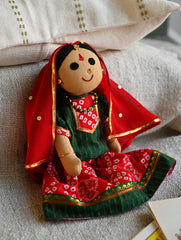 Artisan Handcrafted Fabric Kannama Doll - Basanthi