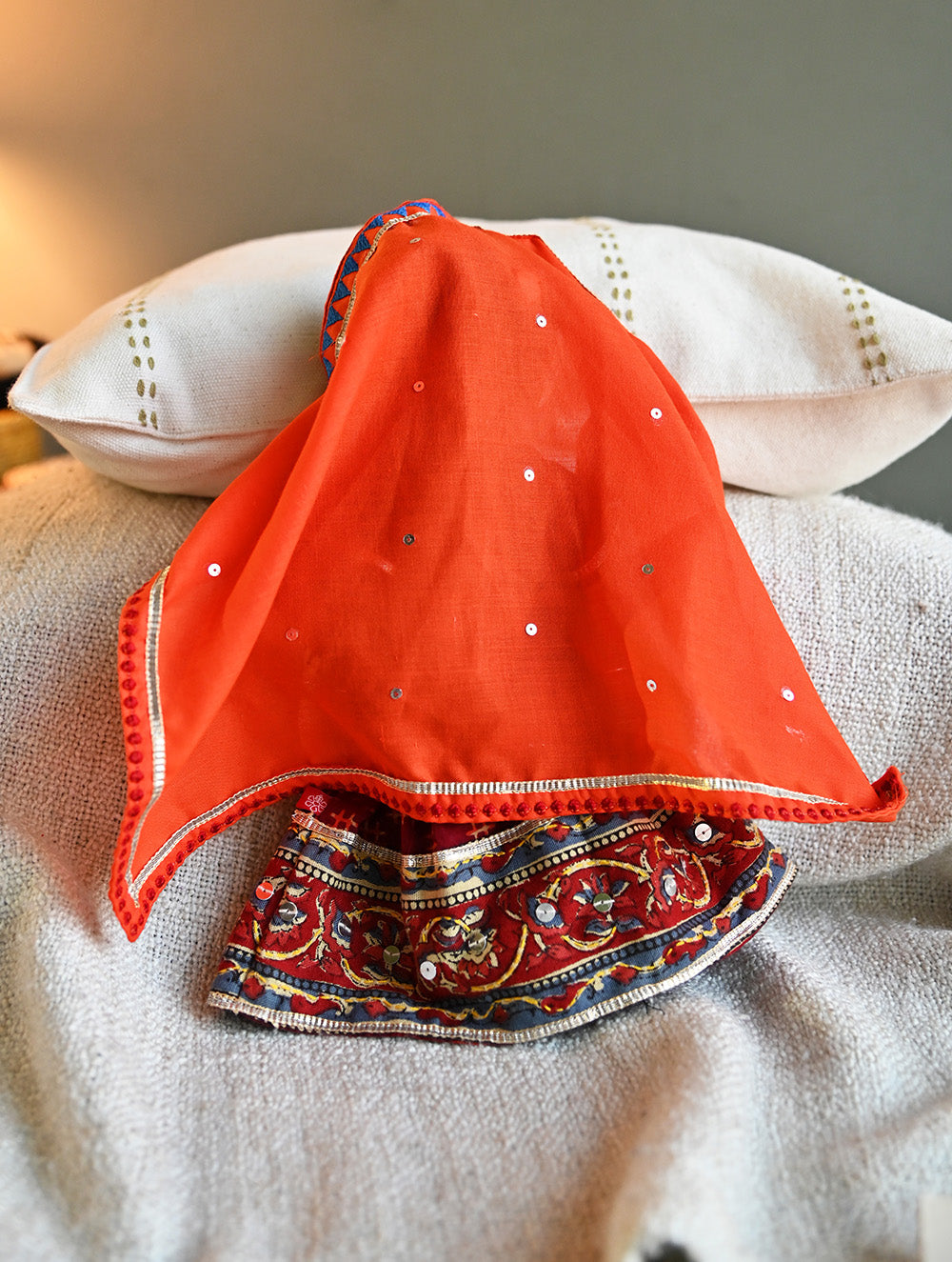 Artisan Handcrafted Fabric Kannama Doll - Rajeshwari