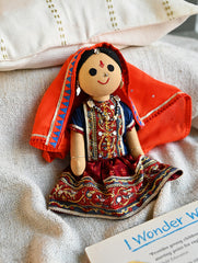 Artisan Handcrafted Fabric Kannama Doll - Rajeshwari