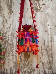 Handcrafted Lambani Potli Sling Bag - Vibrance