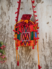 Handcrafted Lambani Potli Sling Bag - Wanderlust