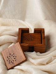 Tarakashi Wooden Inlay Coaster Box
