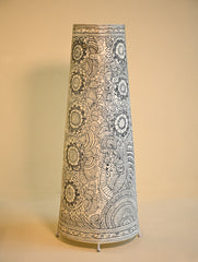 Andhra Leather Craft Lamp Shade - Mayur Gardens. Height - 25 inches