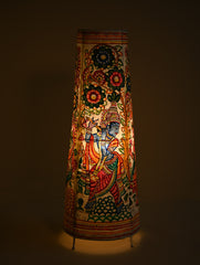 Andhra Leather Craft Lamp Shade - Vriksha Leela. Height - 25 inches