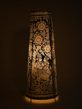 Andhra Leather Craft Lamp Shade - Madhura Vanam. Height - 25 inches