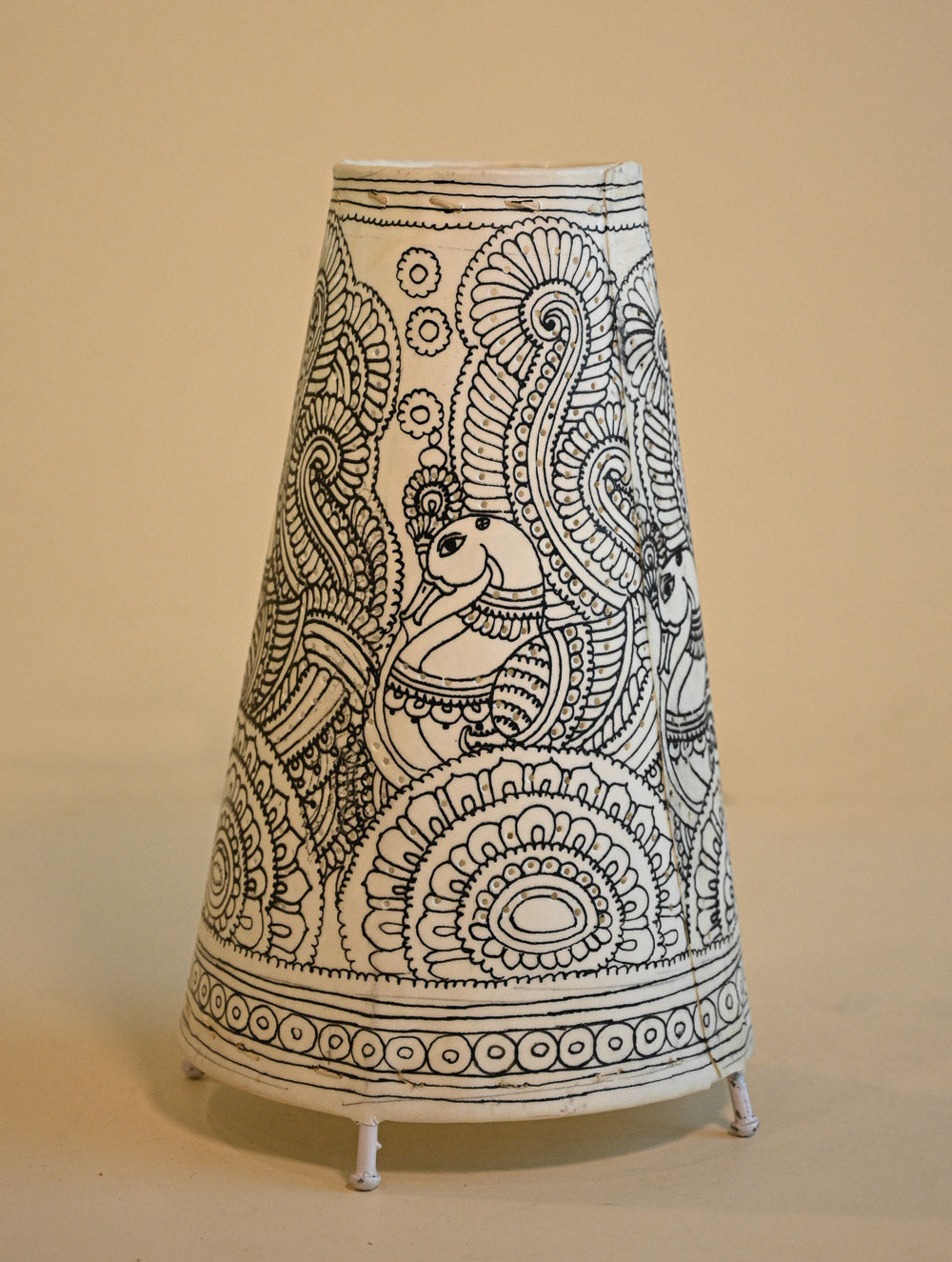 Andhra Leather Craft Lamp Shade - Annapakshi. Height - 13 inches