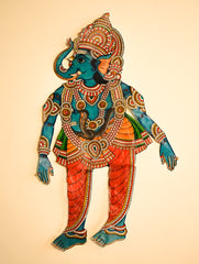 Andhra Leather Craft String Puppet - Vighnaharta (Height - 24 inches)