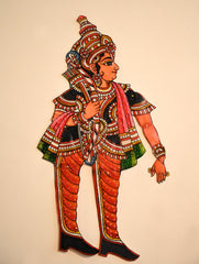 Andhra Leather Craft String Puppet - Kodand Rama (Height - 19 inches)