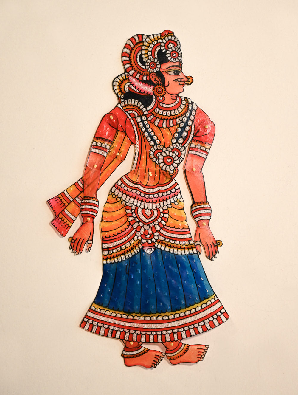 Andhra Leather Craft String Puppet - Janaki (Height - 16 inches)