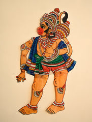Andhra Leather Craft String Puppet - Bajrang ((Height - 18 inches)