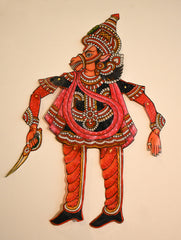 Andhra Leather Craft String Puppet - Hayagriva (Height - 20 inches)