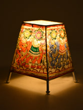 Andhra Leather Craft Lamp Shade - Ambari Maharaj. Height - 6 inches