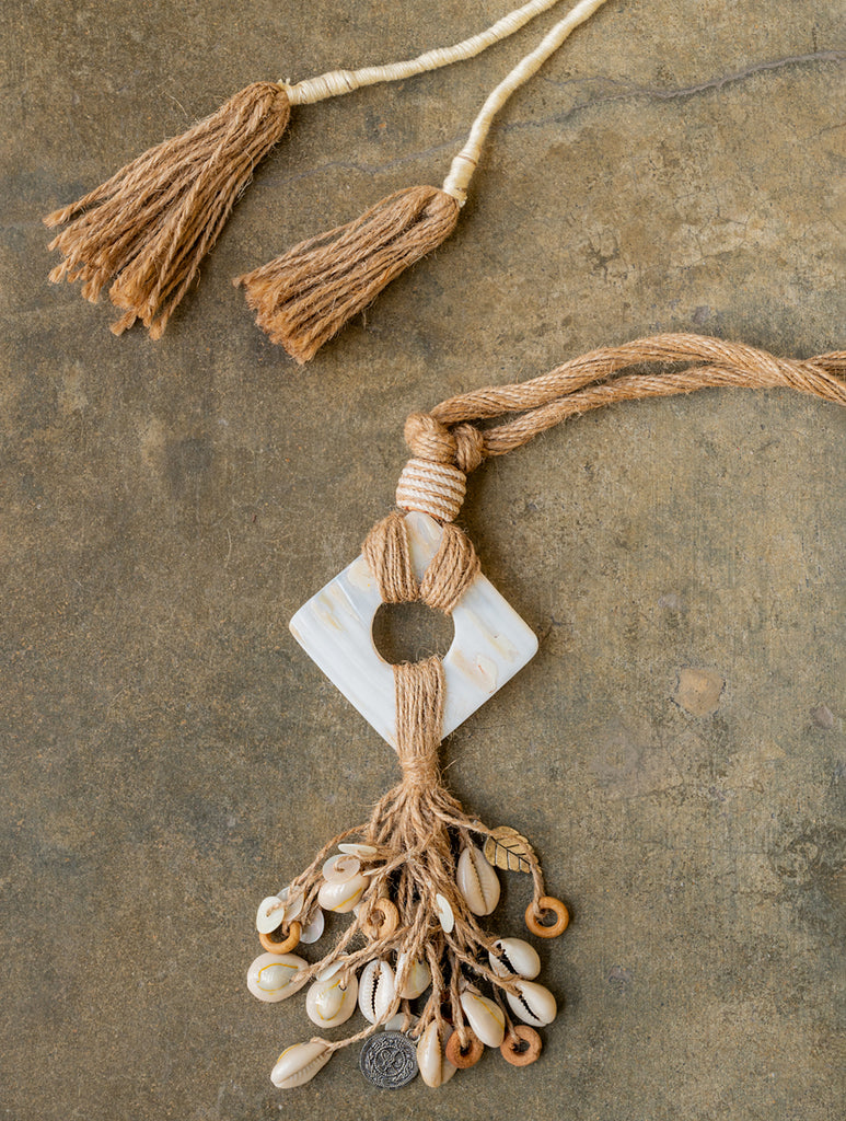 Seashell & Jute Harmony Necklace