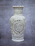 Soapstone Filigree Floral Vase