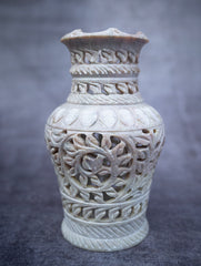 Soapstone Filigree Flower Vase
