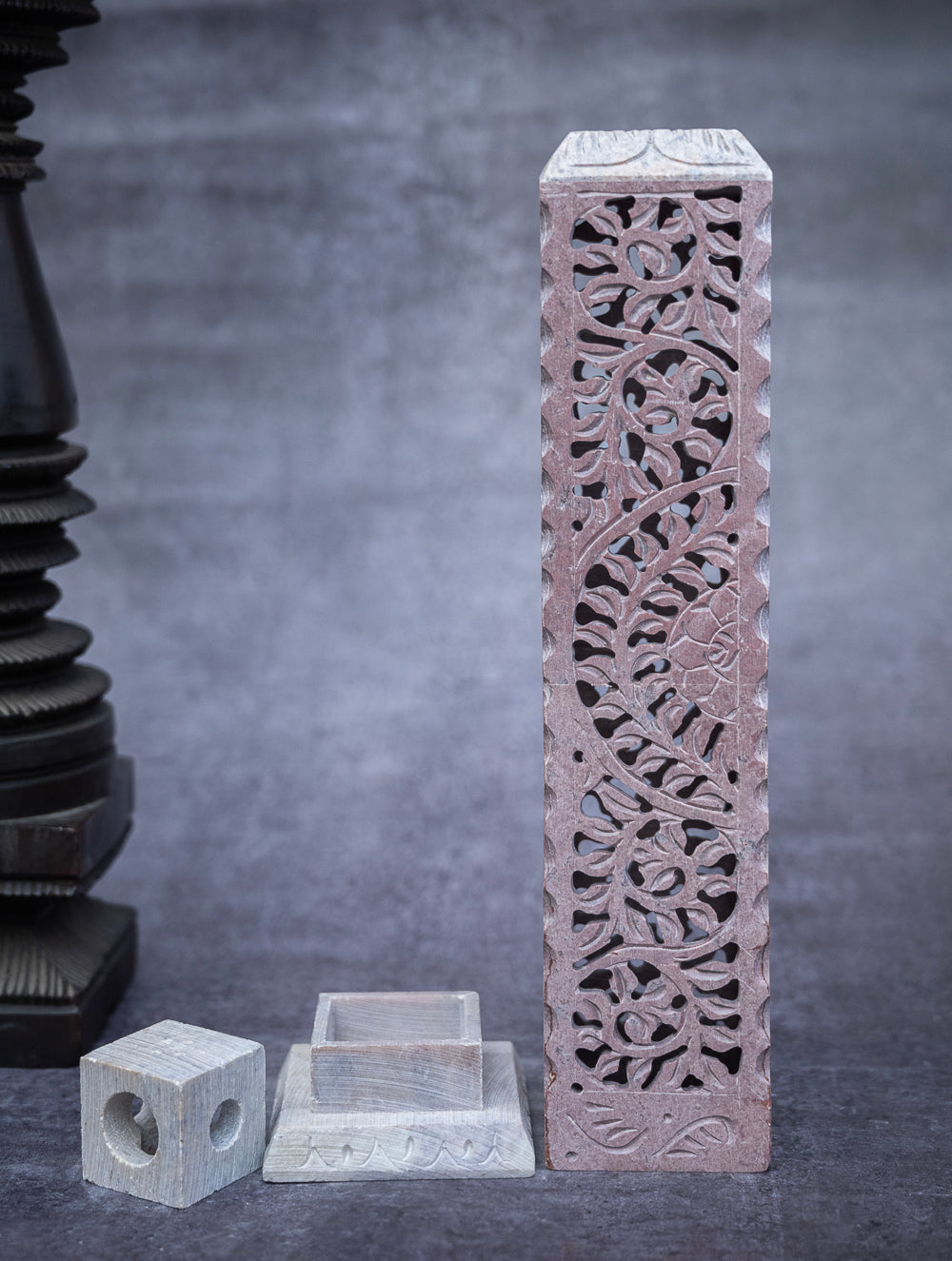 Soapstone Filigree Incense Stick Holder
